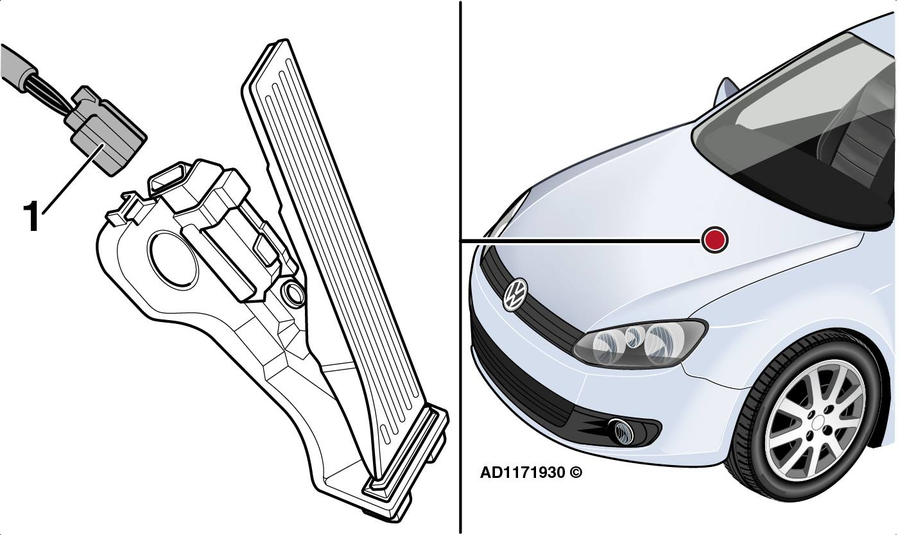VW Golf VI (2011 г.; 1.4 TSI) горит индикатор неисправности системы управления двигателем, появляются коды ошибок